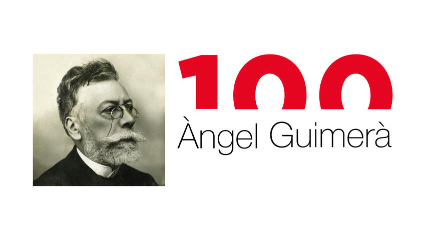 Logotip Any Guimerà © Retrat d’Àngel Guimerà. 1908 – 1912. Font: Arxiu Fotogràfic de Barcelona